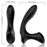ARMONY - STORM VIBRADOR DE PRÓSTATA ANAL Y PLUG CON CONTROL REMOTO NEGRO